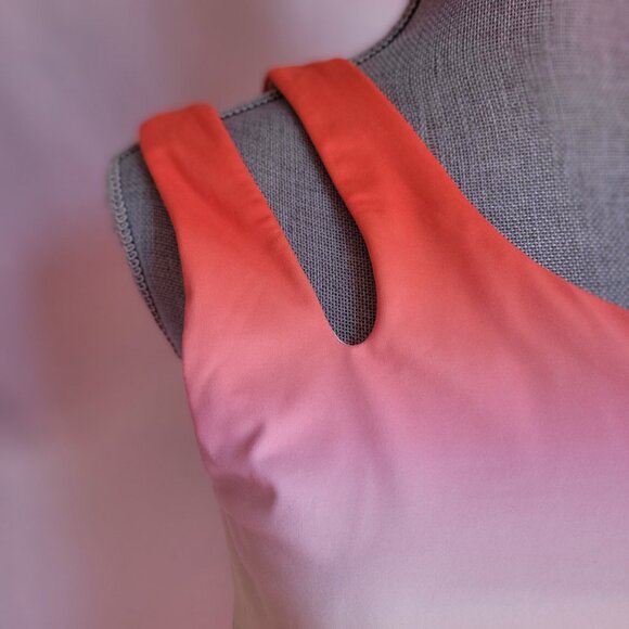 Asymmetrical Double Strap Ombre Midi Bra Size 1X - Picture 4 of 9